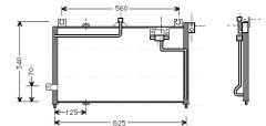 AVA QUALITY COOLING MZ5125 — Радиатор кондиционера