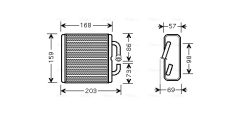 AVA QUALITY COOLING MZ6144 — Радиатор печки