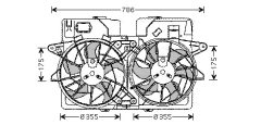 AVA QUALITY COOLING MZ7532 — Вентилятор радиатора