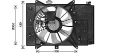 AVA QUALITY COOLING MZ7555 — Вентилятор радиатора
