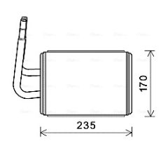 AVA QUALITY COOLING MZA6268 — Радиатор печки