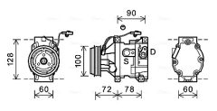 AVA QUALITY COOLING MZK253 — Компрессор кондиционера