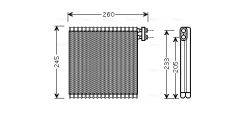 AVA QUALITY COOLING MZV216 — Evaporator aer condiționat