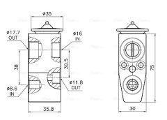 AVA QUALITY COOLING OL1746 — Supapă de expansiune aer condiționat