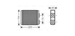 AVA QUALITY COOLING OL6403 — Радиатор печки