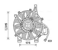 AVA QUALITY COOLING OL7536 — Вентилятор радиатора
