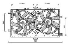 AVA QUALITY COOLING OL7641 — Вентилятор радиатора