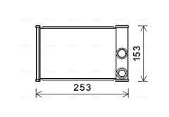 AVA QUALITY COOLING OLA6680 — Radiator încălzire habitaclu