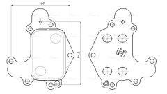 AVA QUALITY COOLING PE3434 — Масляный радиатор