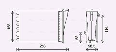 AVA QUALITY COOLING PE6413 — Радиатор печки