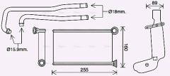 AVA QUALITY COOLING PE6416 — Радиатор печки