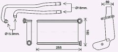 AVA QUALITY COOLING PE6419 — Радиатор печки