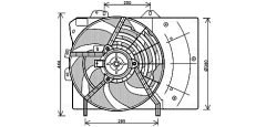 AVA QUALITY COOLING PE7539 — Вентилятор радиатора