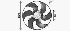 AVA QUALITY COOLING PE7563 — Ventilator radiator motor