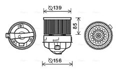 AVA QUALITY COOLING PE8370 — Ventilator habitaclu