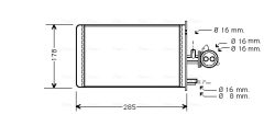 AVA QUALITY COOLING PEA6173 — Радиатор печки