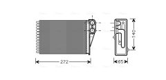 AVA QUALITY COOLING PEA6292 — Radiator încălzire habitaclu