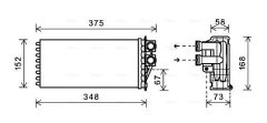 AVA QUALITY COOLING PEA6359 — Радиатор печки