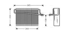 AVA QUALITY COOLING PEV039 — Испаритель кондиционера