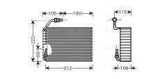AVA QUALITY COOLING PEV119 — Испаритель кондиционера