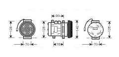 AVA QUALITY COOLING PRK029 — Compresor aer condiționat