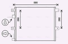 AVA QUALITY COOLING RE5124 — Радиатор кондиционера