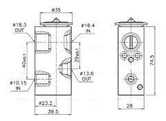AVA QUALITY COOLING RT1683 — Supapă de expansiune aer condiționat