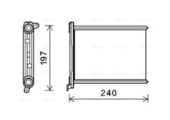 AVA QUALITY COOLING RT6569 — Радиатор печки