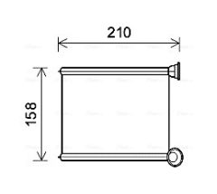 AVA QUALITY COOLING RT6629 — Радиатор печки