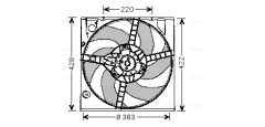 AVA QUALITY COOLING RT7522 — Ventilator radiator motor