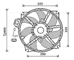 AVA QUALITY COOLING RT7563 — Вентилятор радиатора