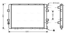 AVA QUALITY COOLING RTA2264 — Radiator răcire motor