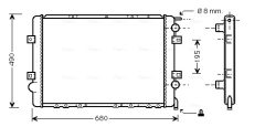 AVA QUALITY COOLING RTA2299 — Radiator răcire motor