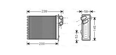 AVA QUALITY COOLING RTA6398 — Радиатор печки