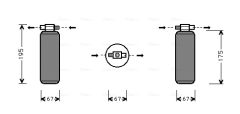 AVA QUALITY COOLING RTD015 — Filtru deshidrator aer condiționat
