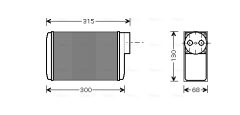 AVA QUALITY COOLING SA6017 — Radiator încălzire habitaclu