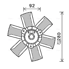 AVA QUALITY COOLING SA7023 — Ventilator radiator motor