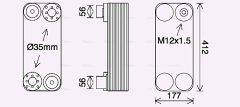 AVA QUALITY COOLING SC3055 — Масляный радиатор ретардера