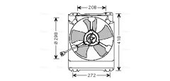 AVA QUALITY COOLING SU7501 — Ventilator radiator motor