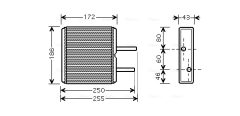 AVA QUALITY COOLING SZ6080 — Radiator încălzire habitaclu