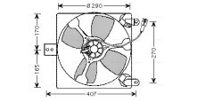 AVA QUALITY COOLING SZ7501 — Ventilator radiator motor