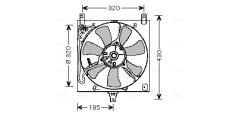 AVA QUALITY COOLING SZ7504 — Ventilator radiator motor