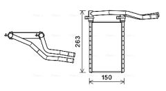 AVA QUALITY COOLING SZA6146 — Radiator încălzire habitaclu