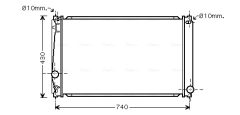 AVA QUALITY COOLING TO2418 — Radiator răcire motor