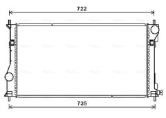 AVA QUALITY COOLING TO2688 — Radiator răcire motor