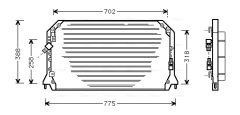 AVA QUALITY COOLING TO5253 — Радиатор кондиционера