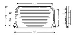 AVA QUALITY COOLING TO5254 — Радиатор кондиционера