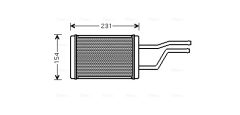 AVA QUALITY COOLING TO6326 — Радиатор печки