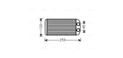 AVA QUALITY COOLING TO6557 — Radiator încălzire habitaclu