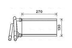 AVA QUALITY COOLING TO6706 — Radiator încălzire habitaclu